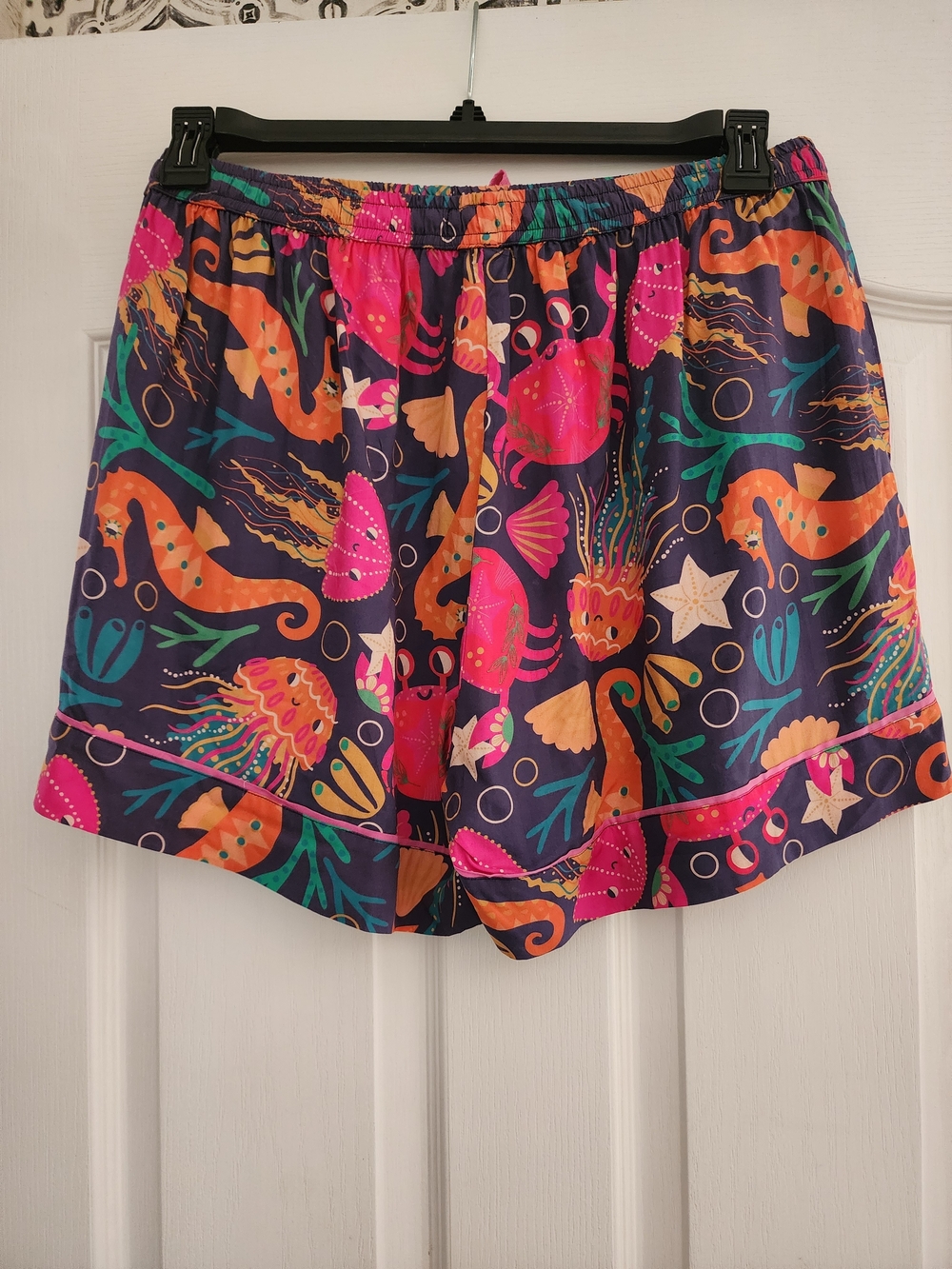 Powder Brand-Limited Edition Sea Life Pajama Set - Vibrant Navy,Pink,Orange NWT - Picture 8 of 10
